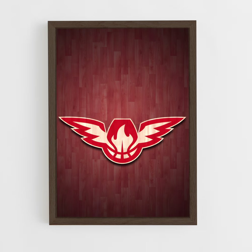 Poster Atlanta Hardwood – affiche Basketball (vue 5)